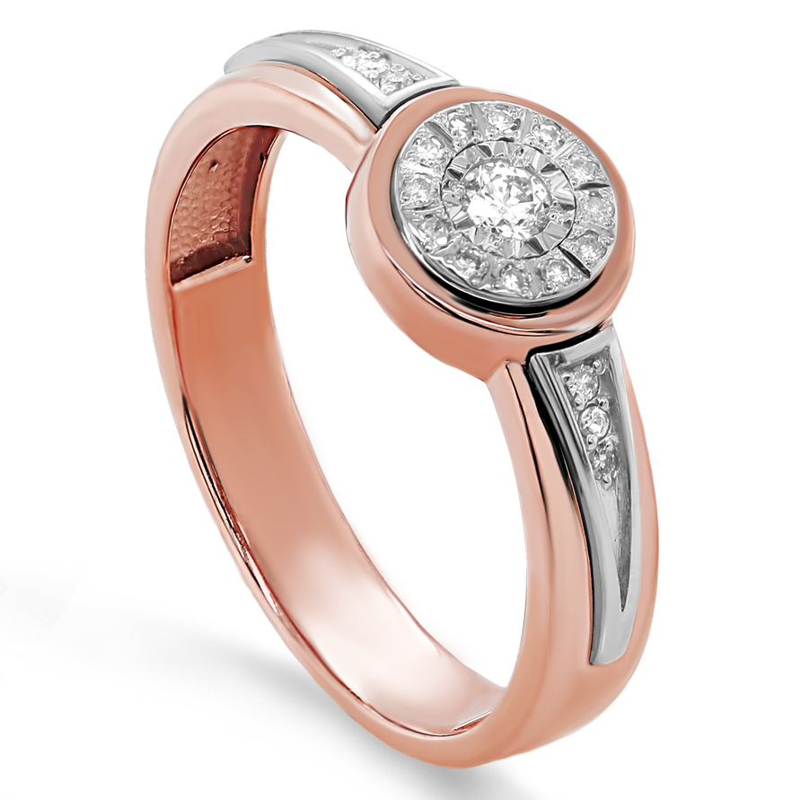 Кольцо, золото, бриллиант, 11-01664-1000